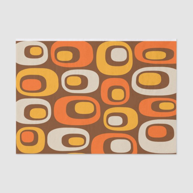 Mid-Century Modern Abstract Pattern Tissue Paper (Front)