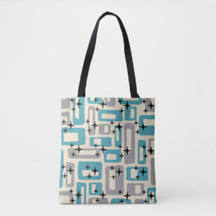 Mid Century Modern Abstract Pattern Tote Bag
