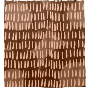 Mid century Modern Abstract Shower Curtain