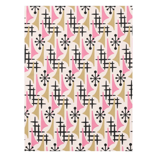 Mid Century Modern Abstract Tablecloth (Front)