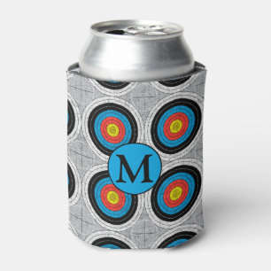 Mid Century Modern Archery Targets Pattern Can Cooler