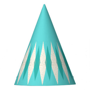 Mid Century Modern Argyle Party Hat