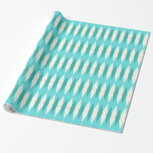 Mid Century Modern Argyle Wrapping Paper