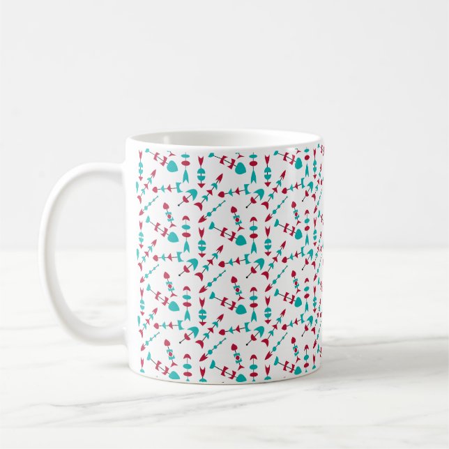 Mid-Century Modern Arrows  Coffee Mug (Left)