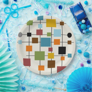Mid-Century Modern Art 1.3 Paper Plate