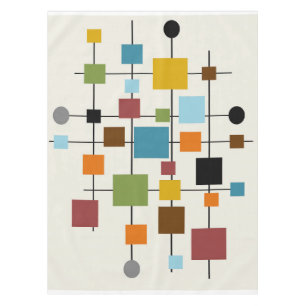 Mid-Century Modern Art 1.3 Tablecloth
