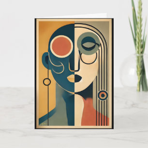 Mid Century Modern Art Abstract Nonconforming Card