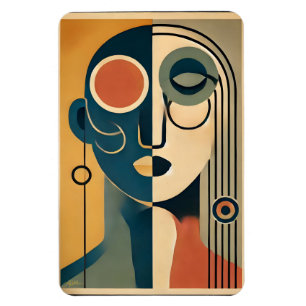 Mid Century Modern Art Abstract Nonconforming Magnet