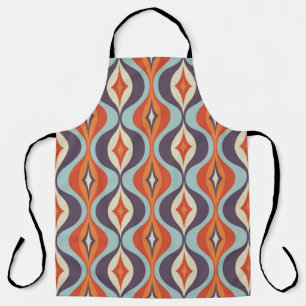 Mid-century modern art background. Abstract geomet Apron