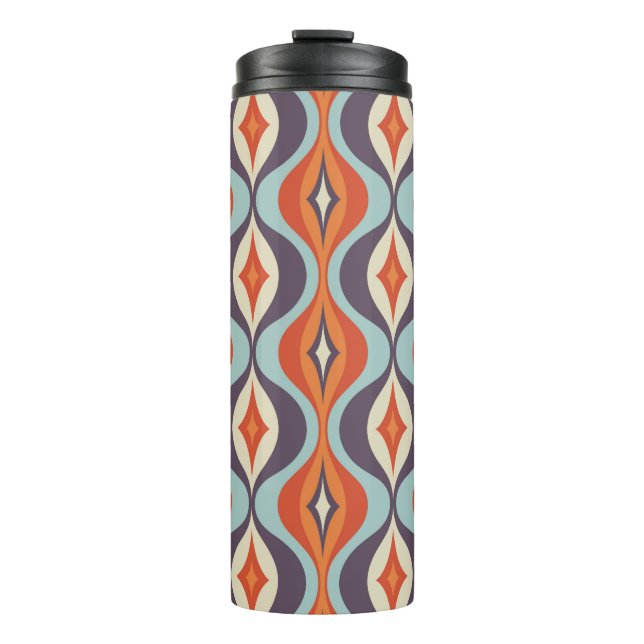Mid-century modern art background. Abstract geomet Thermal Tumbler (Front)