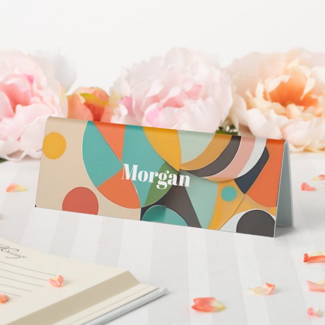 Mid Century Modern Art Monogram or Name, Geometric (In SItu (Wedding))