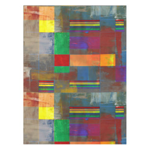 Mid-Century Modern Art-Rainbow Pride Grafffiti 2.0 Tablecloth