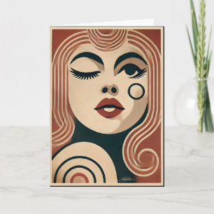 Mid Century Modern Art The Beauty Spot Card