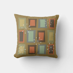 Mid Century Modern Art 'Wonky Doors' Cushion