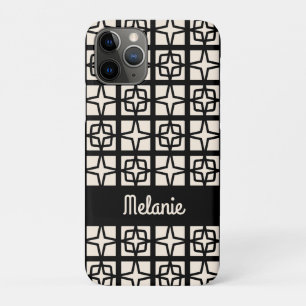 Mid Century Modern Atomic 1950s Retro Personalised iPhone 11 Pro Case