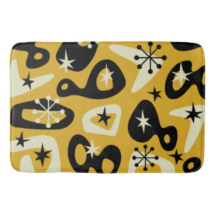 Mid Century Modern Atomic Abstract Bath Mat