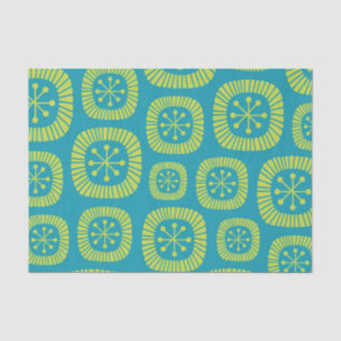 Mid Century Modern Atomic Age Abstract Pattern Tissue Paper