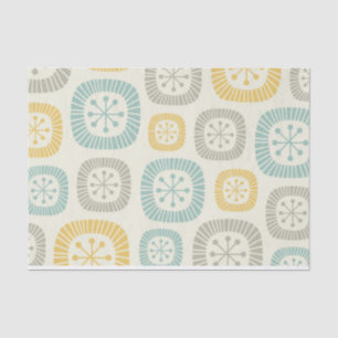Mid Century Modern Atomic Age Abstract Pattern Tissue Paper