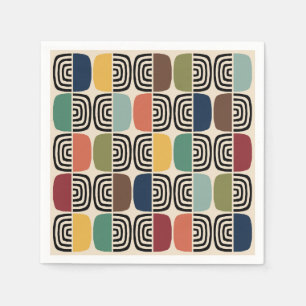 Mid Century Modern Atomic Age Napkin