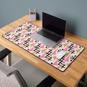 Mid Century Modern Atomic Age Pattern Desk Mat