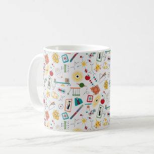 Mid Century Modern Atomic Age STEM Physics Scatter Coffee Mug