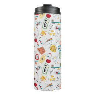 Mid Century Modern Atomic Age STEM Physics Scatter Thermal Tumbler