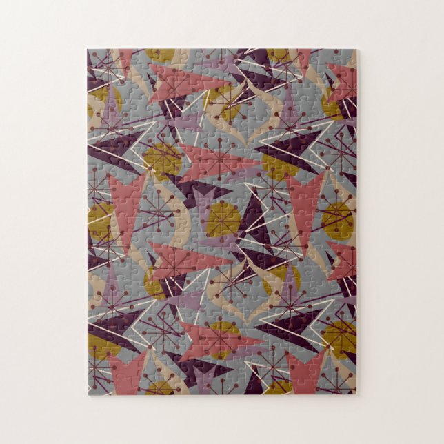 Mid Century Modern | Atomic Arrows Jigsaw Puzzle (Vertical)