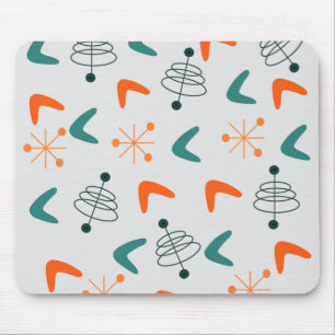 Mid-Century Modern Atomic Boomerangs  Mouse Pad