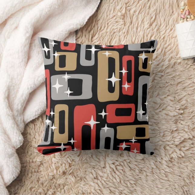 Mid Century Modern Atomic Christmas Cushion (Blanket)