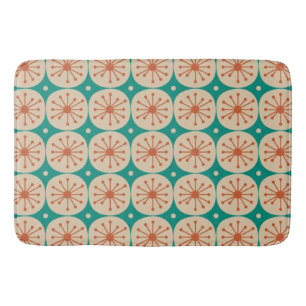 Mid Century Modern Atomic Dots Retro Pattern Bath Mat