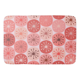 Mid Century Modern Atomic Dots Retro Pattern Bath Mat