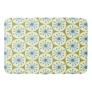Mid Century Modern Atomic Dots Retro Pattern Bath Mat