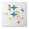 Mid Century Modern Atomic Era Starbursts Turquoise