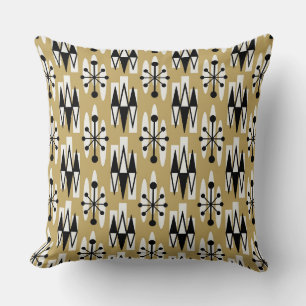 Mid Century Modern Atomic Holliday Pattern Cushion
