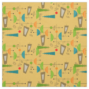 Mid-Century Modern Atomic Inspired Fabric 29