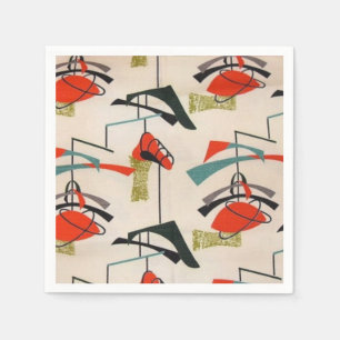 Mid Century Modern Atomic Paper Napkins