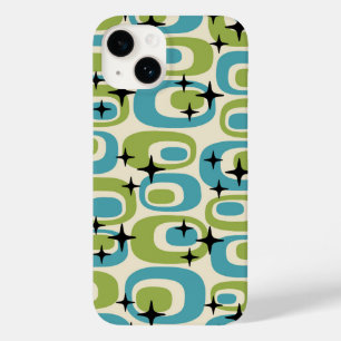 Mid Century Modern Atomic Pattern Case-Mate iPhone 14 Case