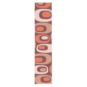Mid Century Modern Atomic Pattern Short Table Runner
