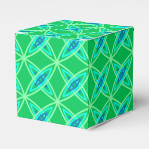 Mid Century Modern Atomic Print - Jade Green Favour Box
