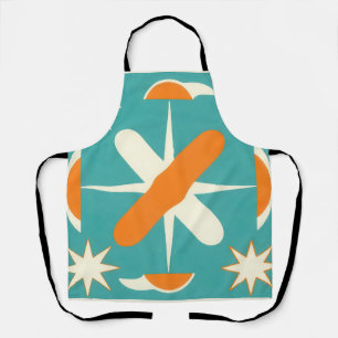 Mid Century Modern Atomic Starburst Apron