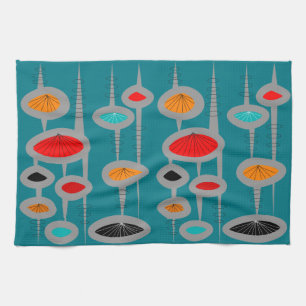 Mid-Century Modern Atomic Tea Towel