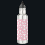 Mid Century Modern Baby Pink And White Pattern 710 Ml Water Bottle<br><div class="desc">Retro Mid Century Modern Pattern – Abstract Geometric Shapes – Cute and Minimalist Pattern in Baby Pink.</div>