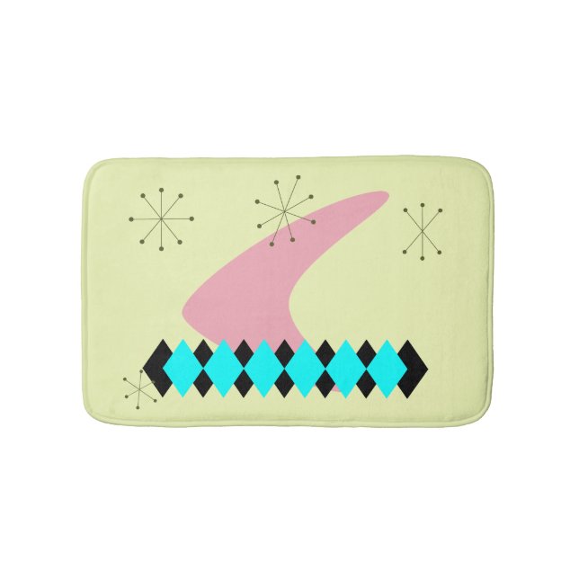 Mid Century Modern Bath Mat (Front)