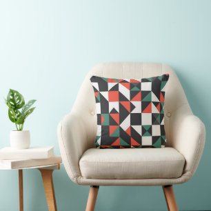 Mid-Century Modern Bauhaus Geometric Cushion