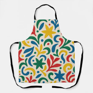 Mid Century Modern Biophilic Pattern Apron