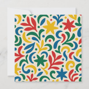 Mid Century Modern Biophilic Pattern Save The Date