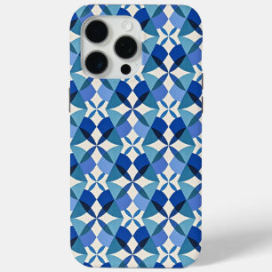 Mid-Century Modern Blue  iPhone 15 Pro Max Case
