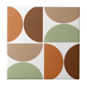 Mid-Century Modern Boho Ceramic Tile