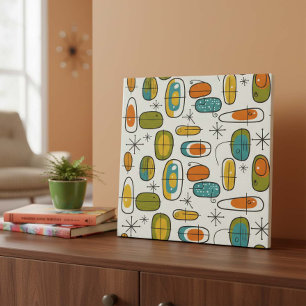 Mid-Century Modern Boomerang Pattern #9 ID1224 Ceramic Tile