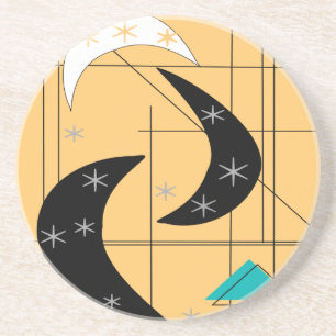 Mid-Century Modern Boomerangs Coaster